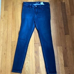 A&F 28 Dark Blue Harper Low Rise Jean Legging
